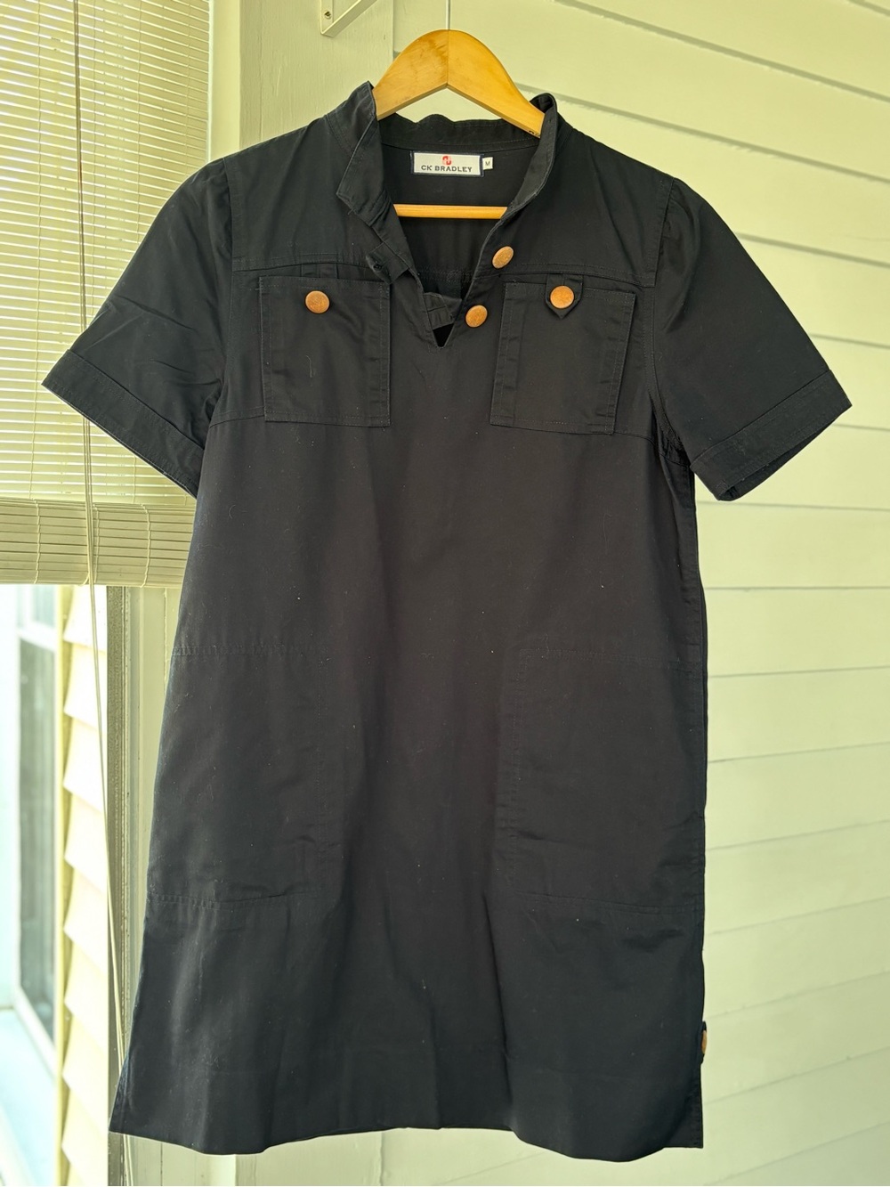 CK Bradley Black Short Sleeve Mini Dress